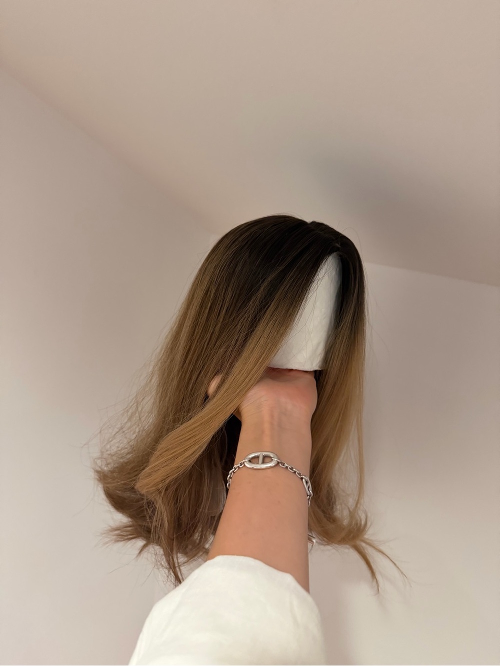 Natural Ombre Brown to Blonde Lace Front Wig - Soft Waves